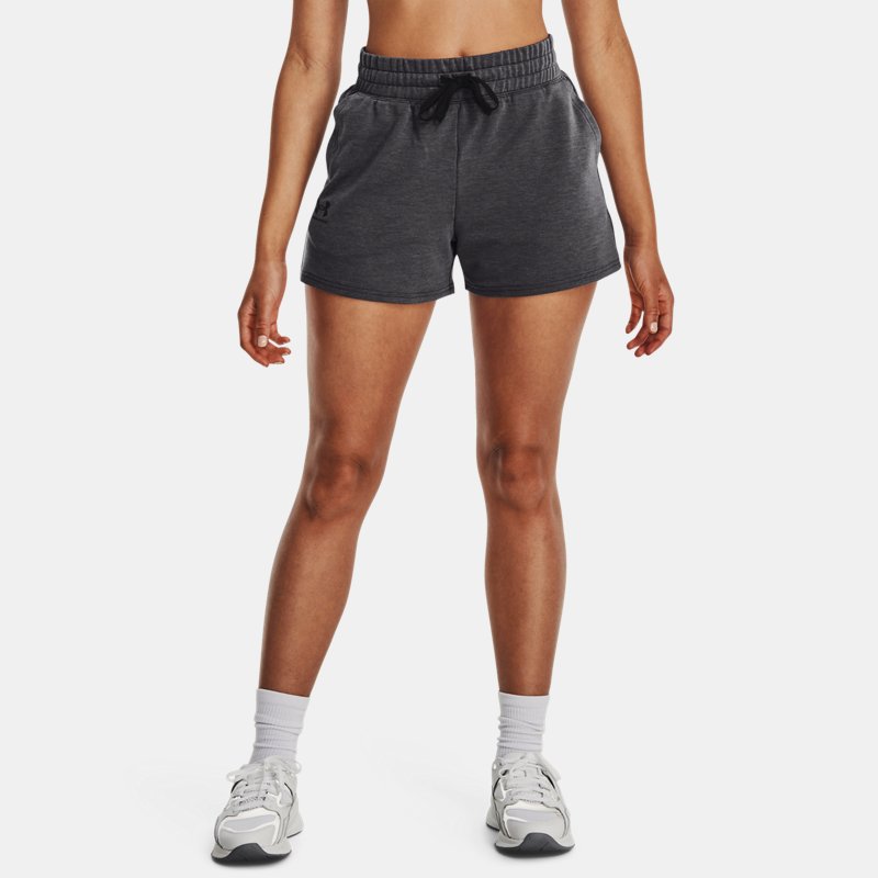 Women's Under Armour Rival Terry Shorts Jet Gray / Black M